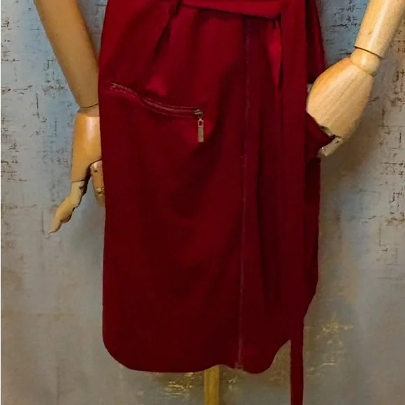 Burgundy Women's Dress - Picture 7 of 11